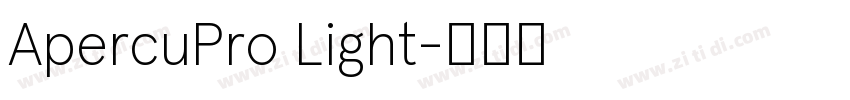 ApercuPro Light字体转换